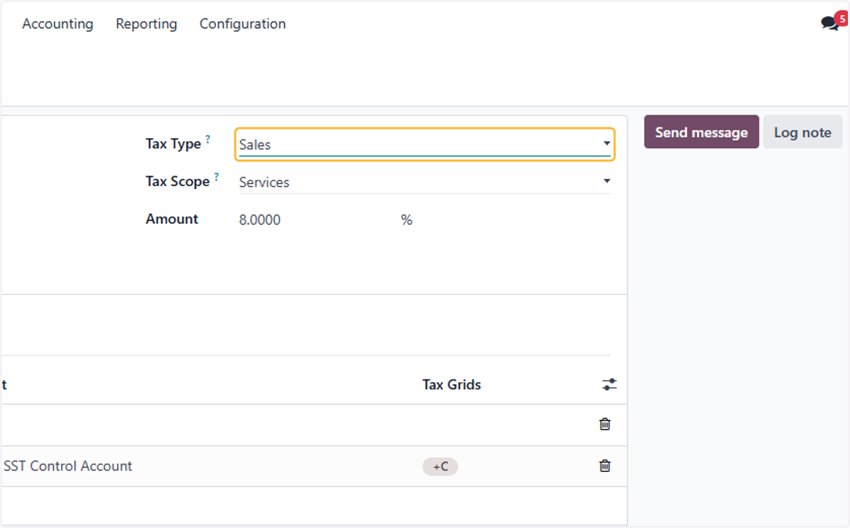 Select Tax Type.