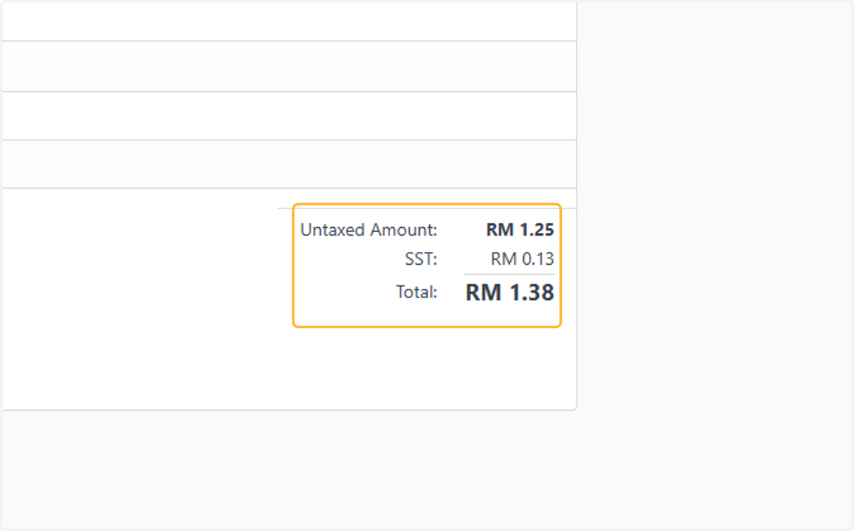 Total Taxes applied on this invoice