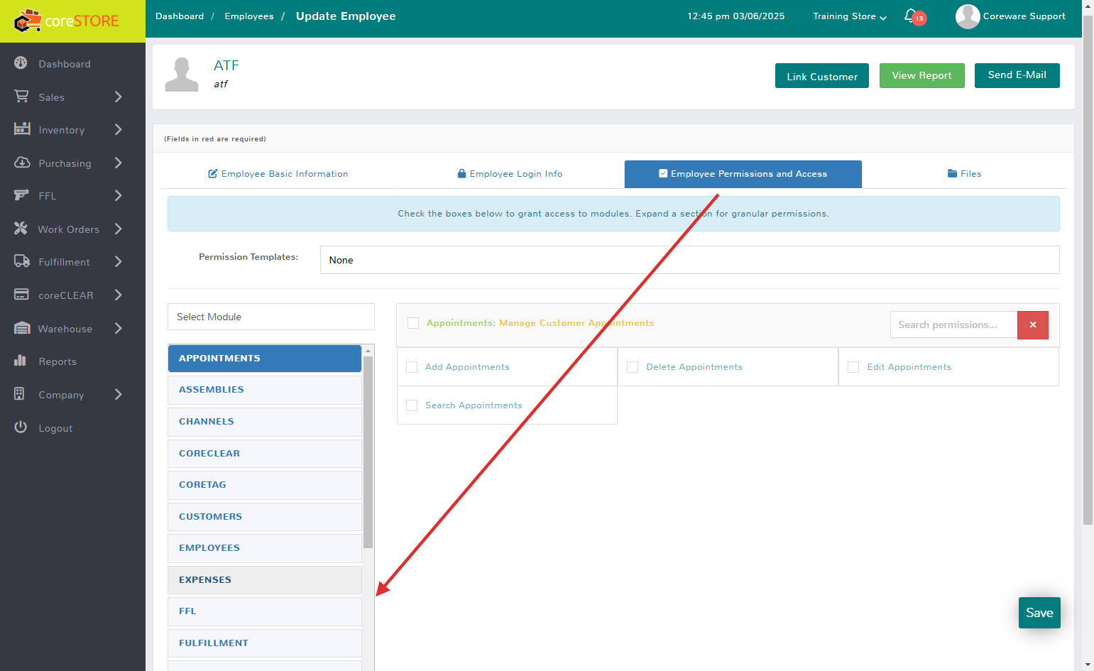 Access "FFL" Permissions