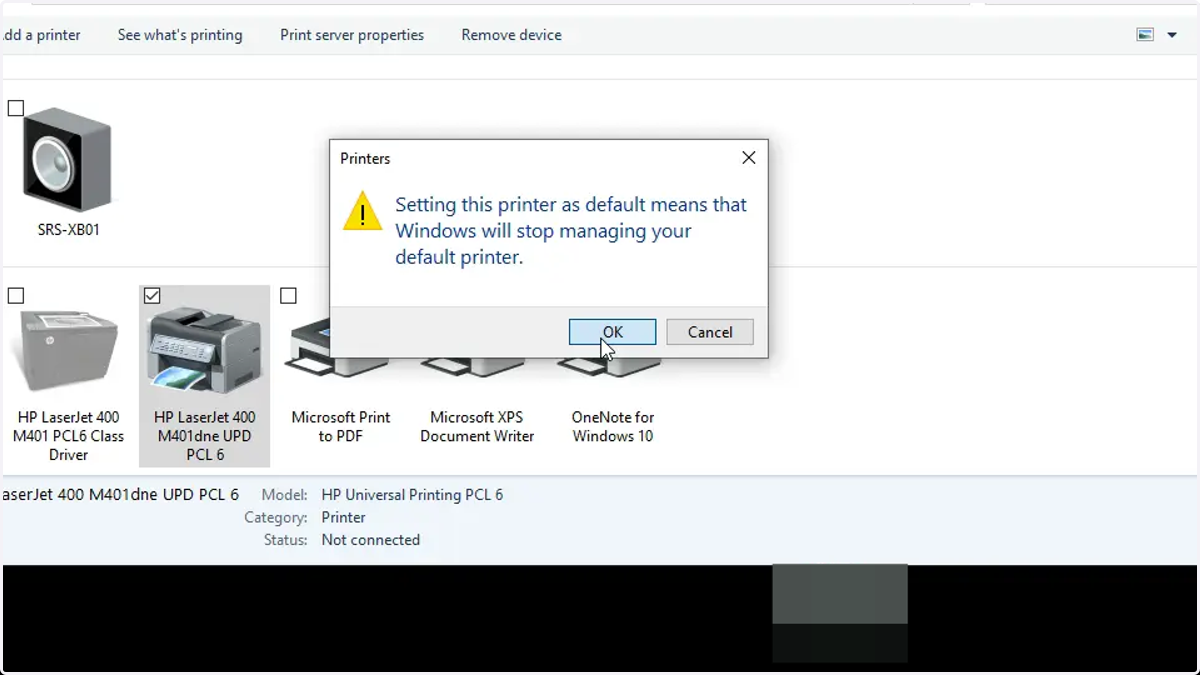 Click OK