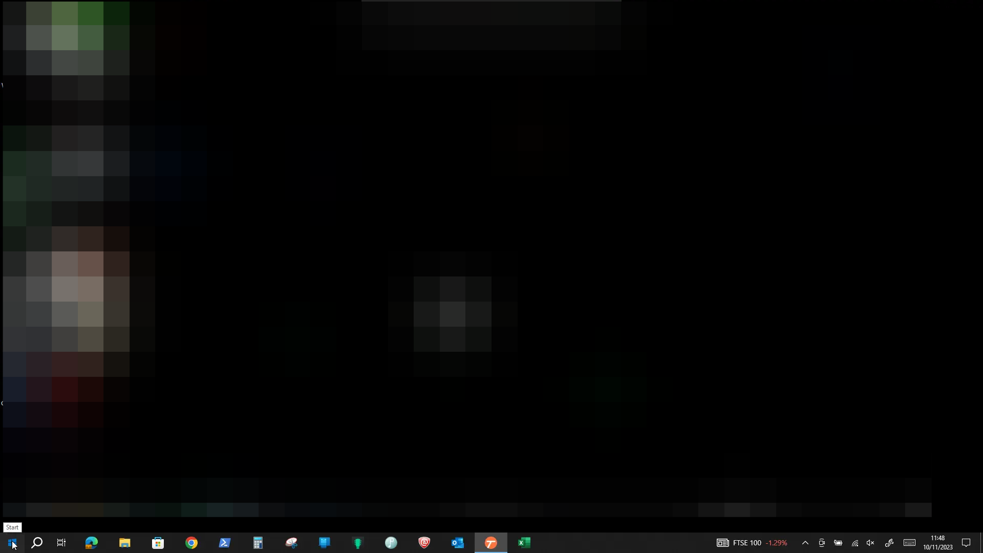 Click on Start at the bottom left of your screen