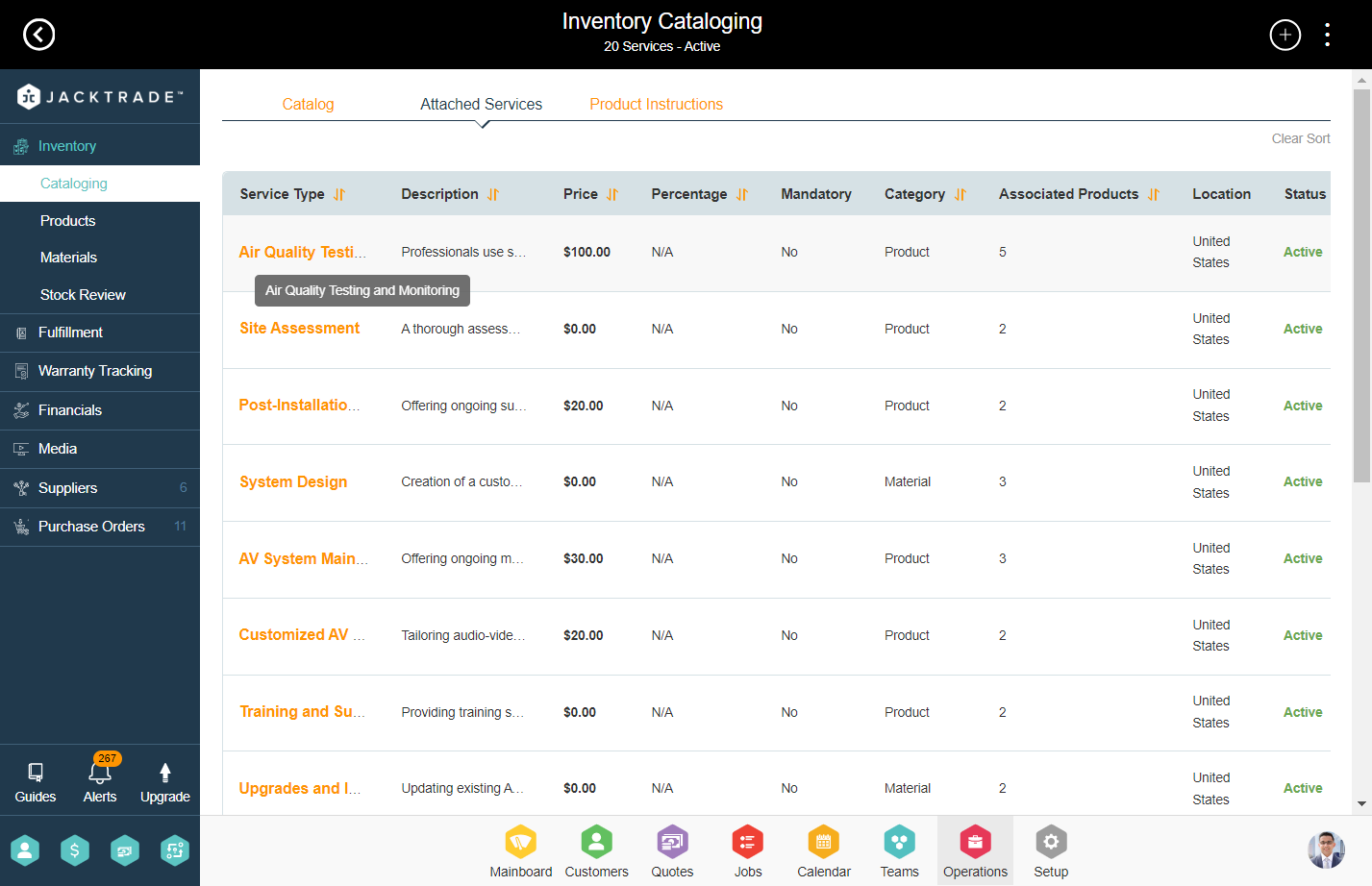 Click on Air Quality Testing and Monitoring