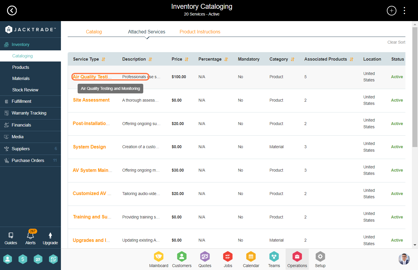 Click on Air Quality Testing and Monitoring