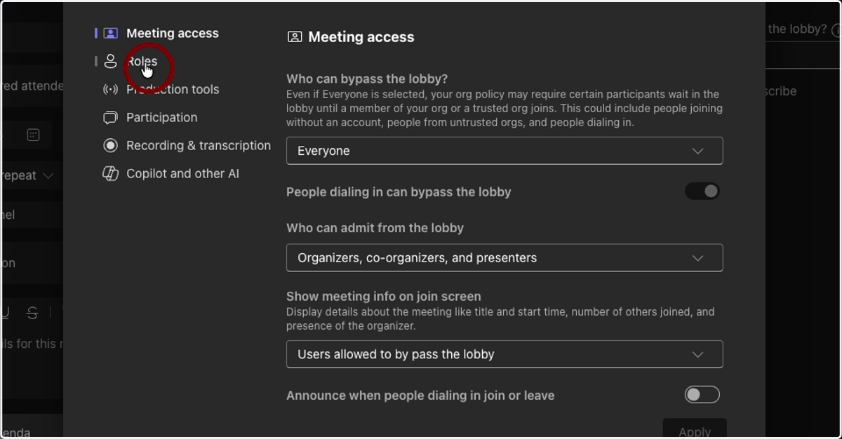 Meeting Access