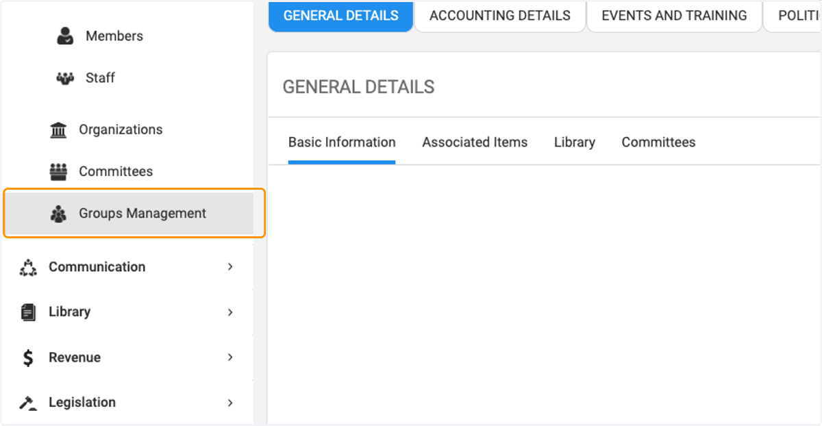 Click on Groups Management to view members in Dynamic Group