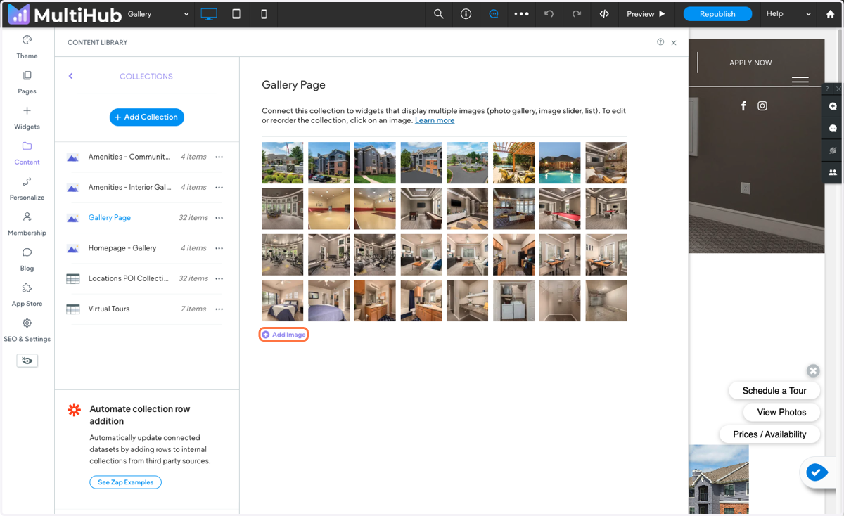 Click on Add Images