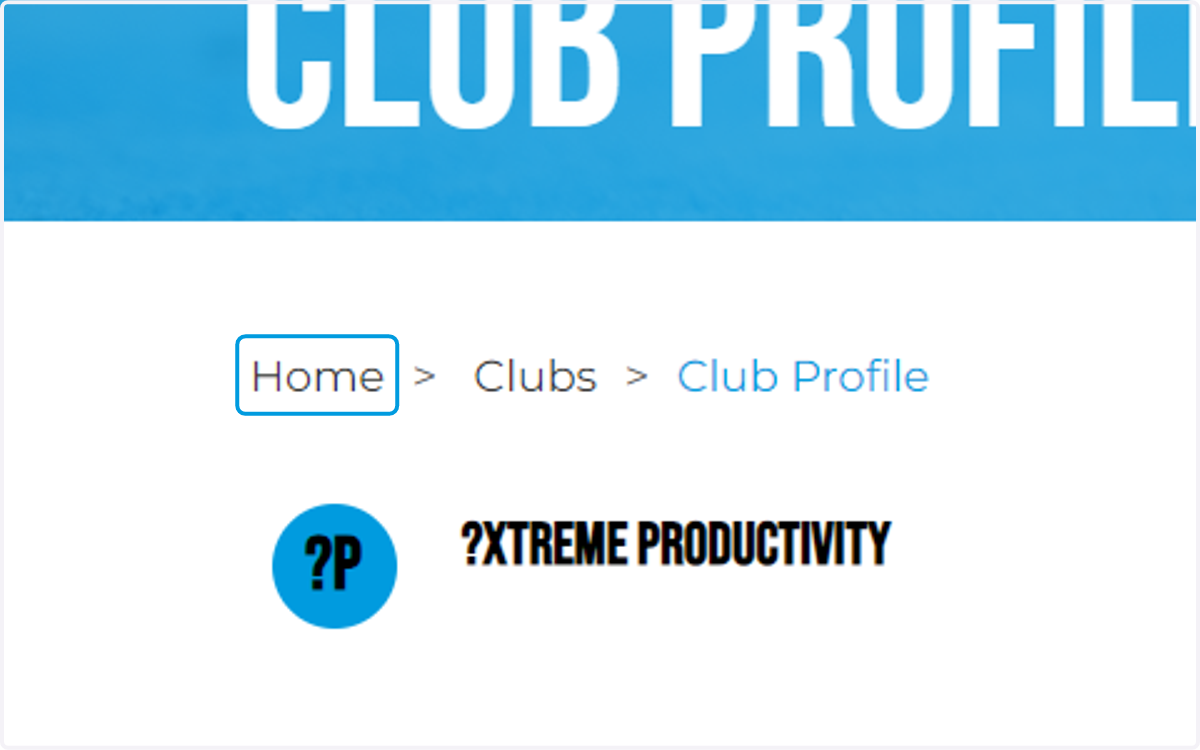 Then go back to home page