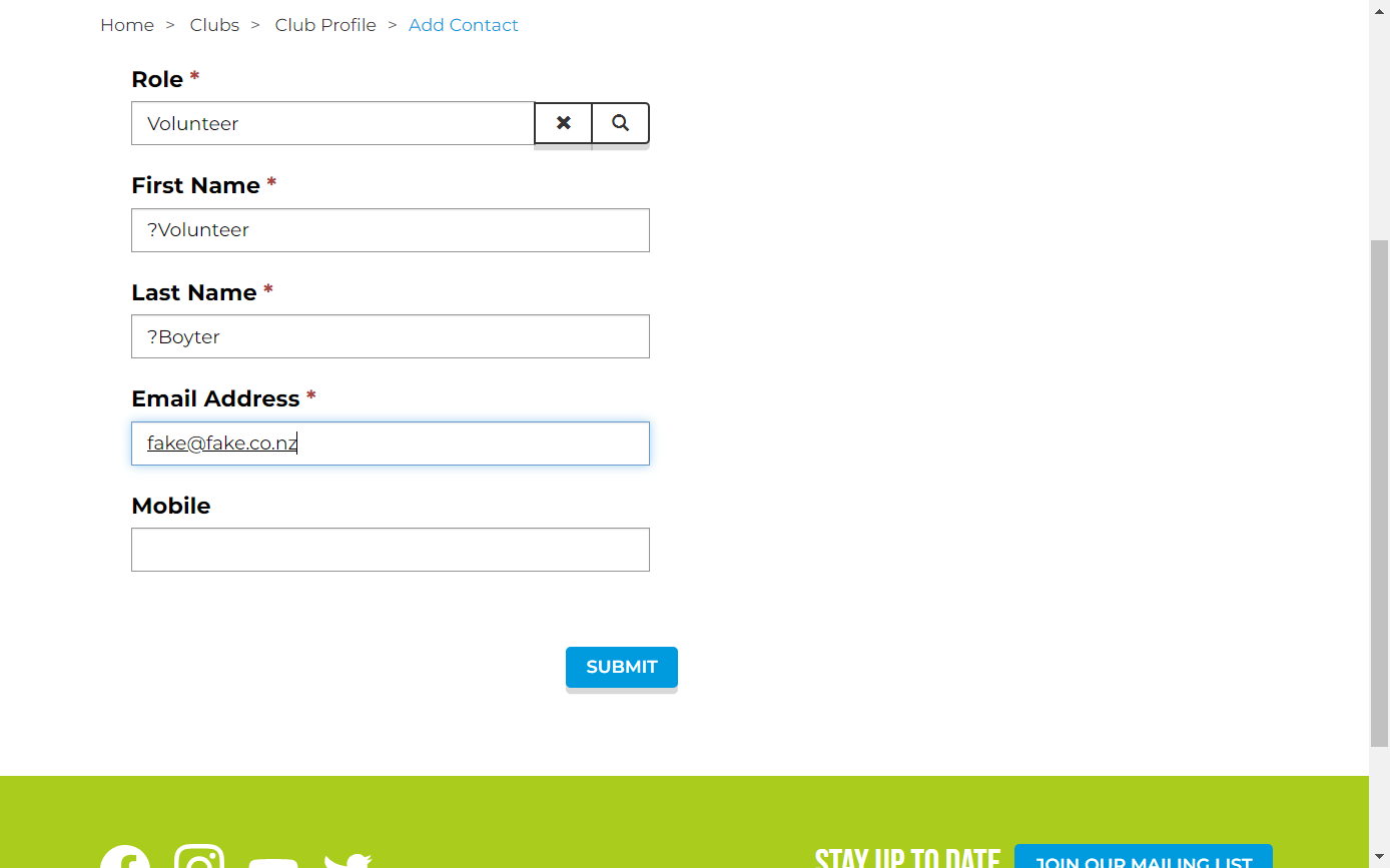 Click on Submit