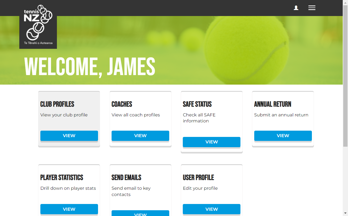 Click into your club profile