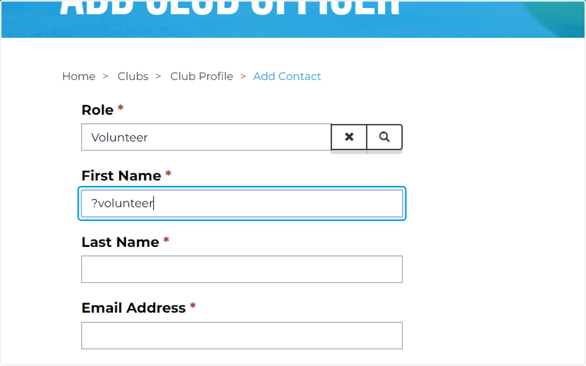 Type First name