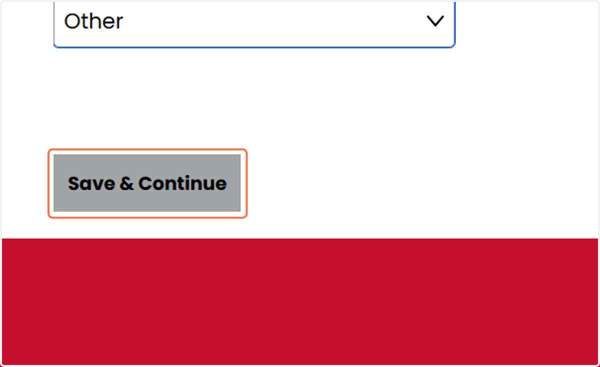 Once you have entered information for your request, click on Save & Continue