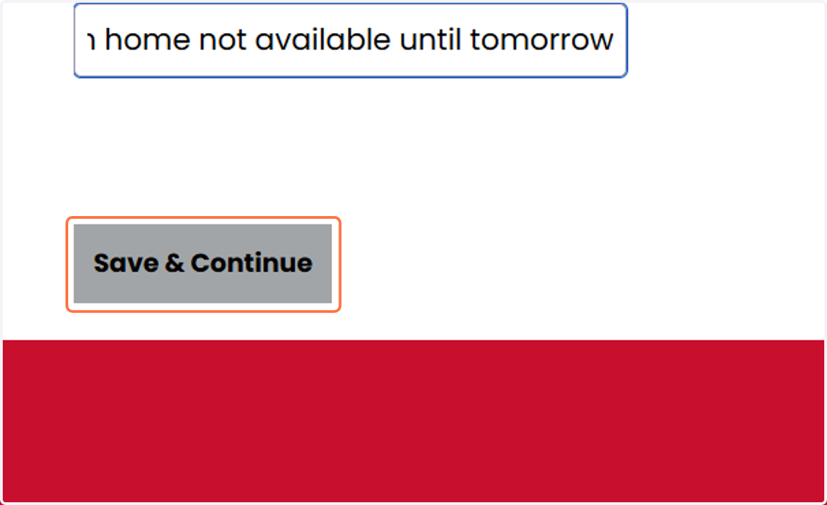 Click on Save & Continue