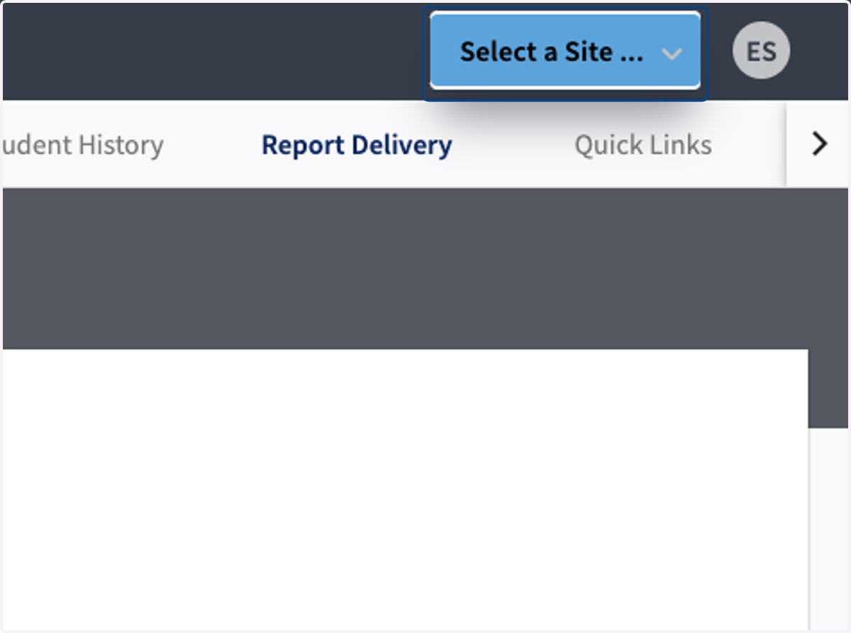 Click on Select a Site ...