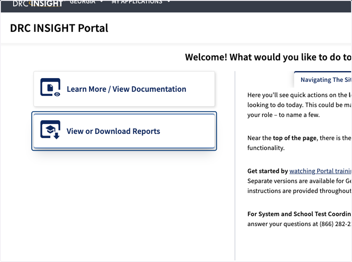 Click on View or Download Reports