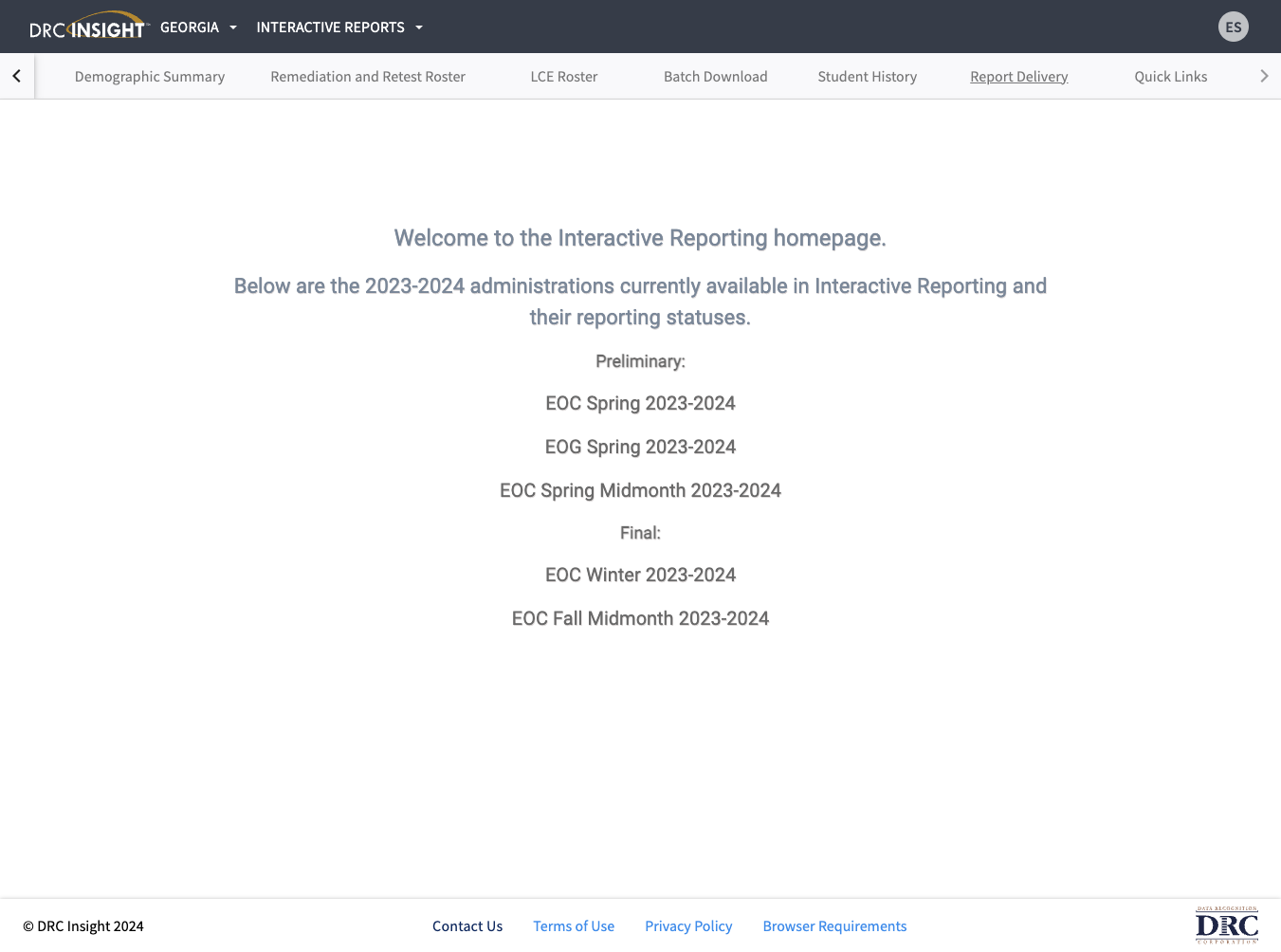 Click on Report Delivery