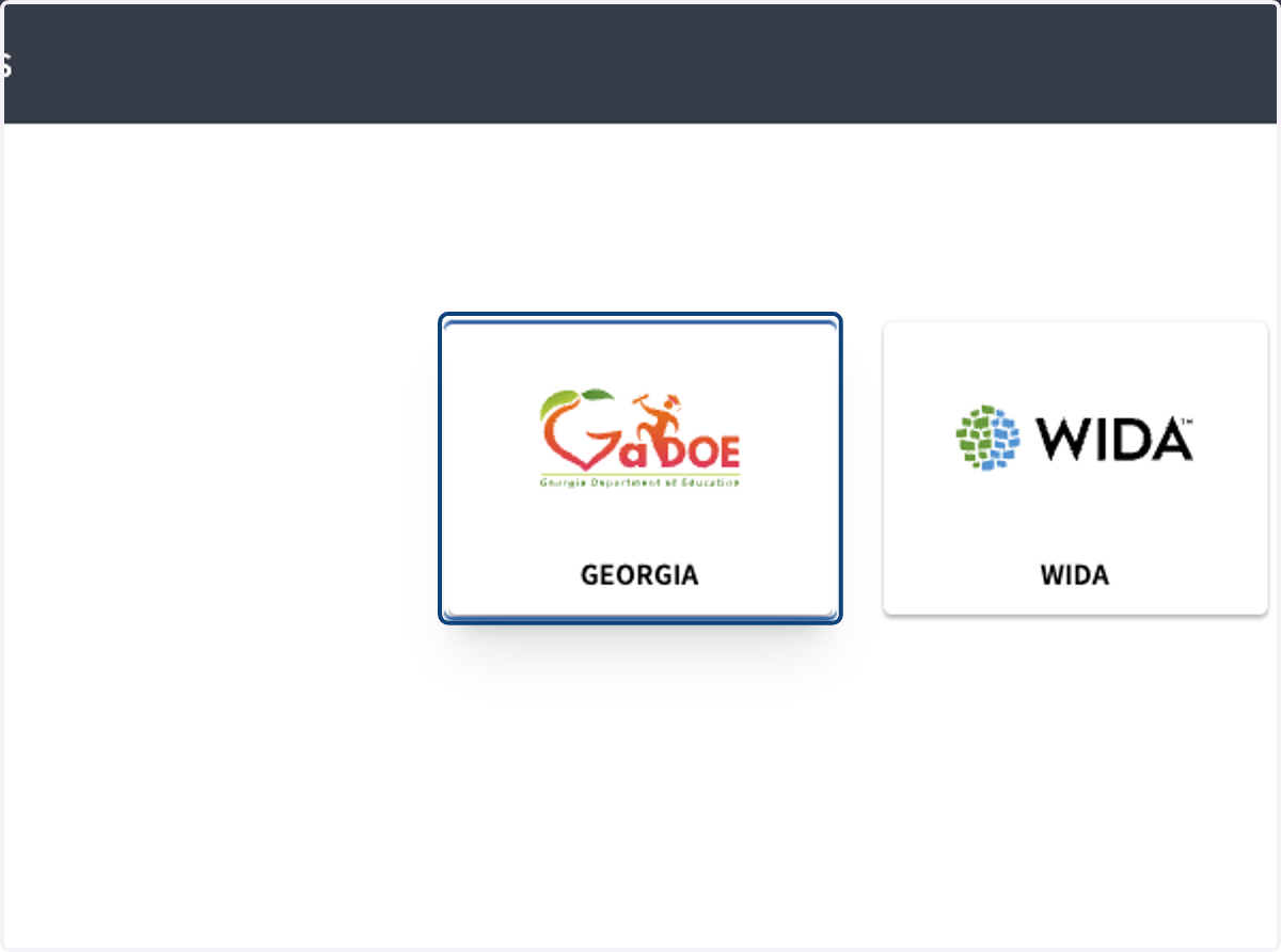 Click on GEORGIA