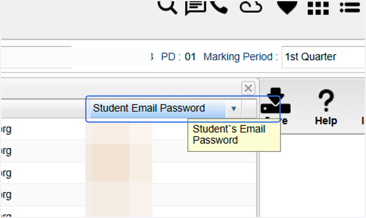 View Student Passwords