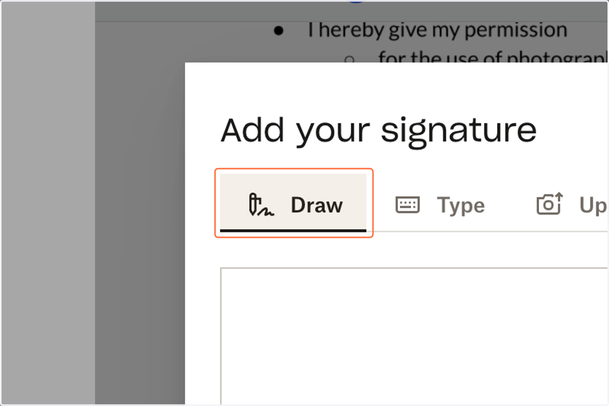 Draw, type, or upload your signature