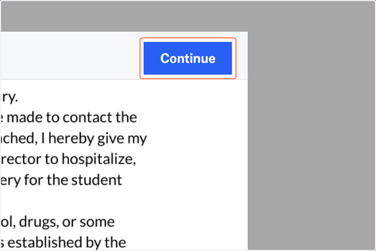 Click on Continue