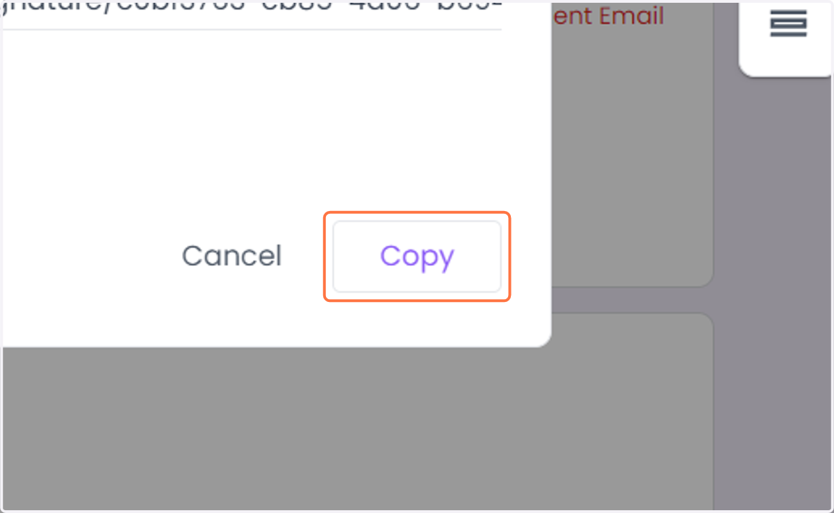 Click on Copy