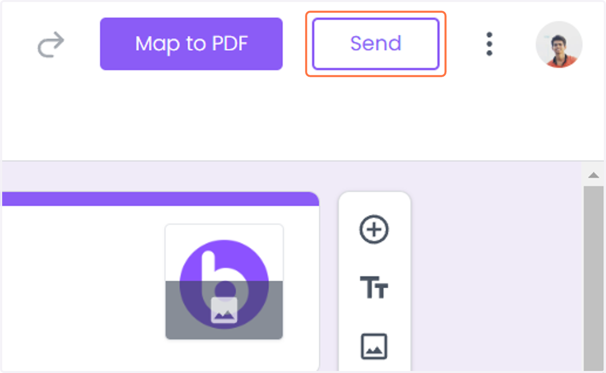 Click on Send