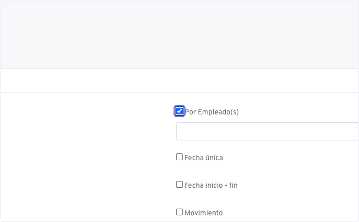 Presiona en empleado