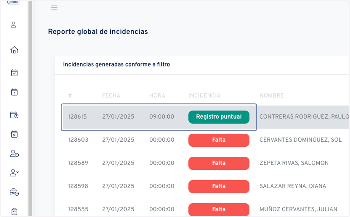 Veremos los cambios realizados