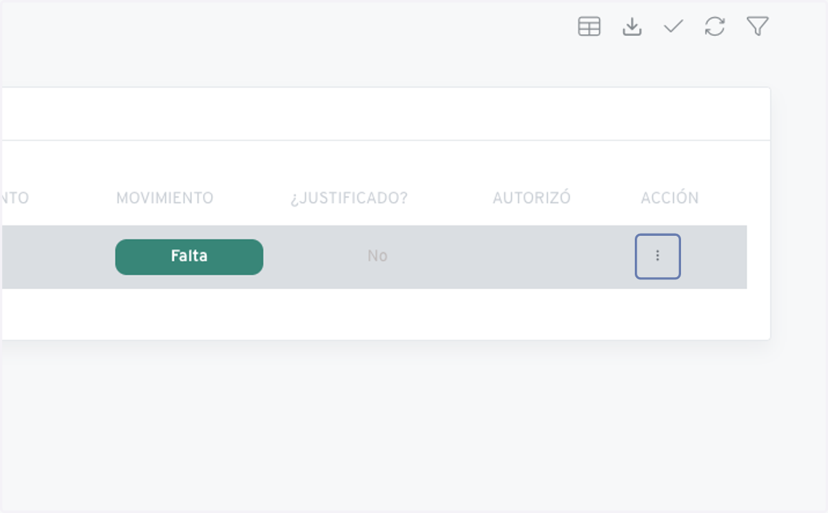 En la incidencia a modificar presiona el botón de acción