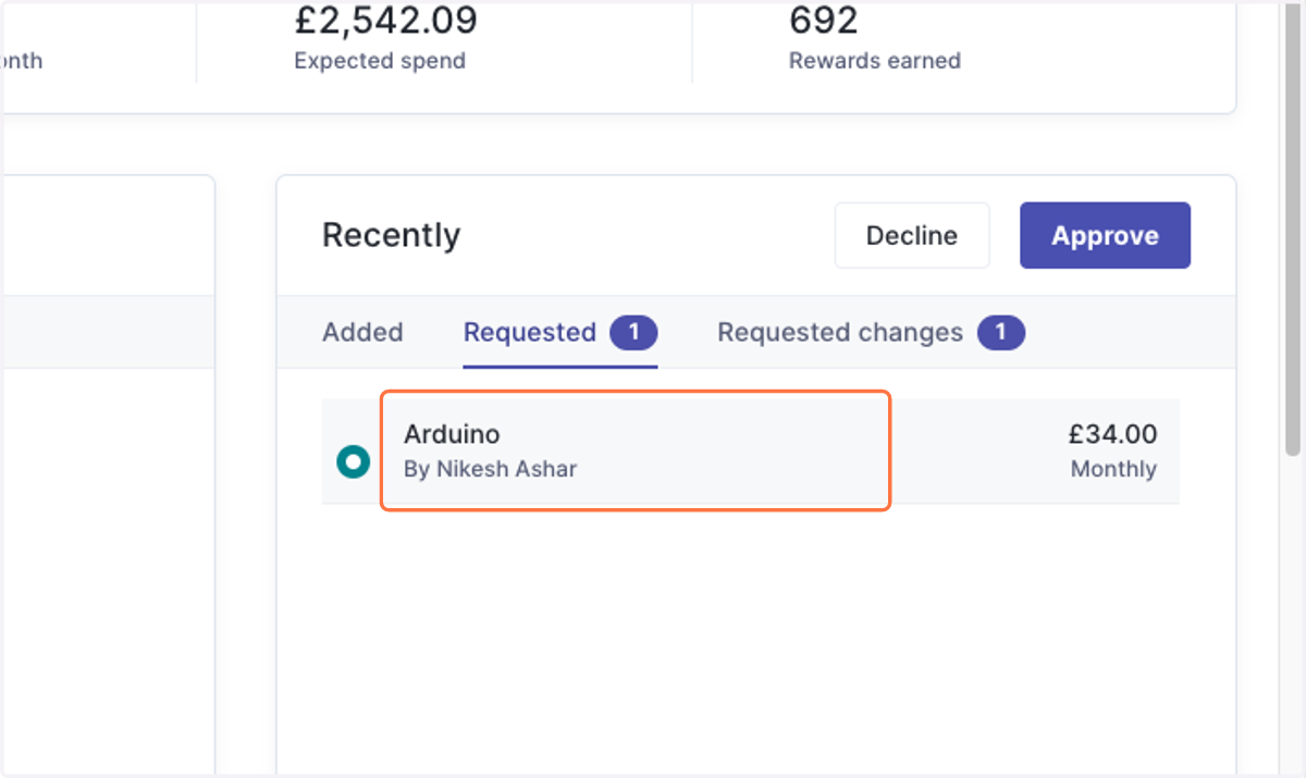If you want to have a closer look at the application details, you can click on the entry to head to the application's Overview tab.