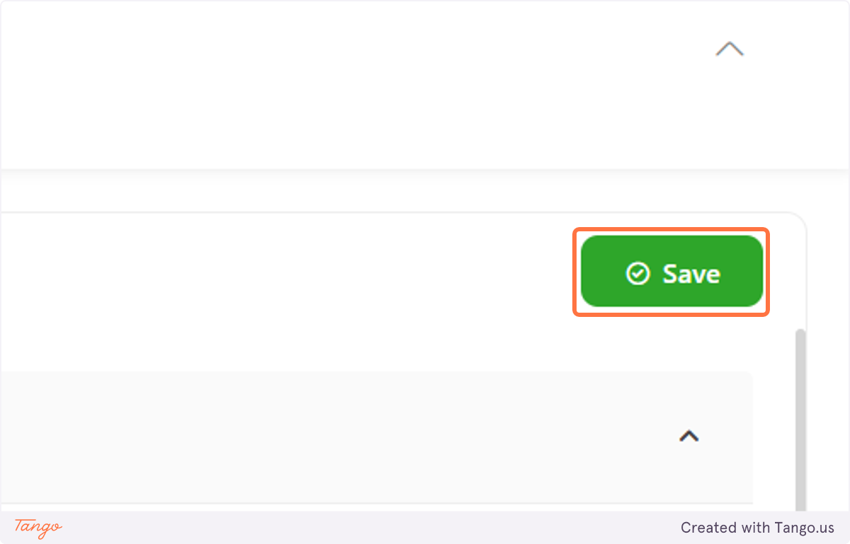 Click on Save