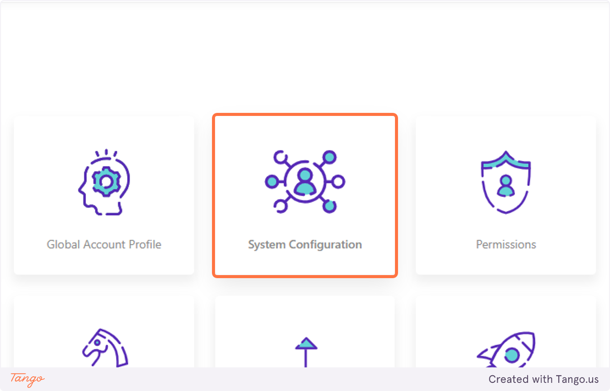 Click on System Configuration