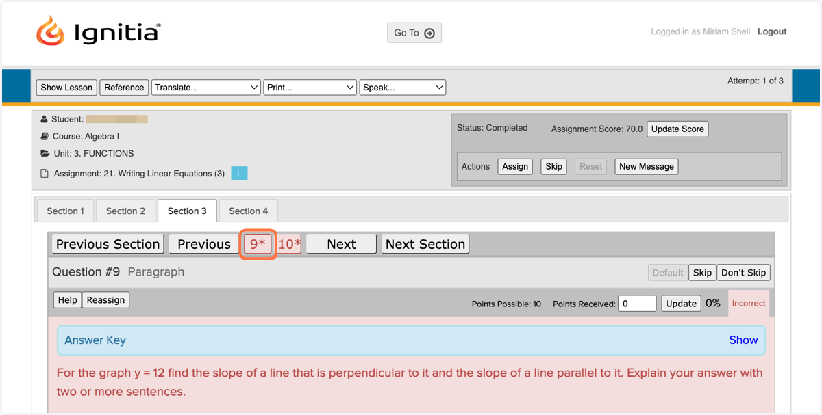 Within the assignment, look for questions with an '*' by the number. These are the ones that you have to grade manually.