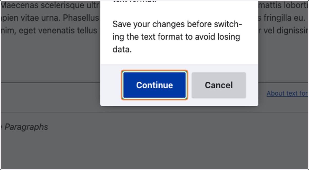 Click Continue