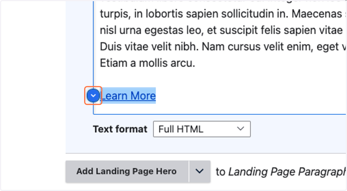 Highlight your link text