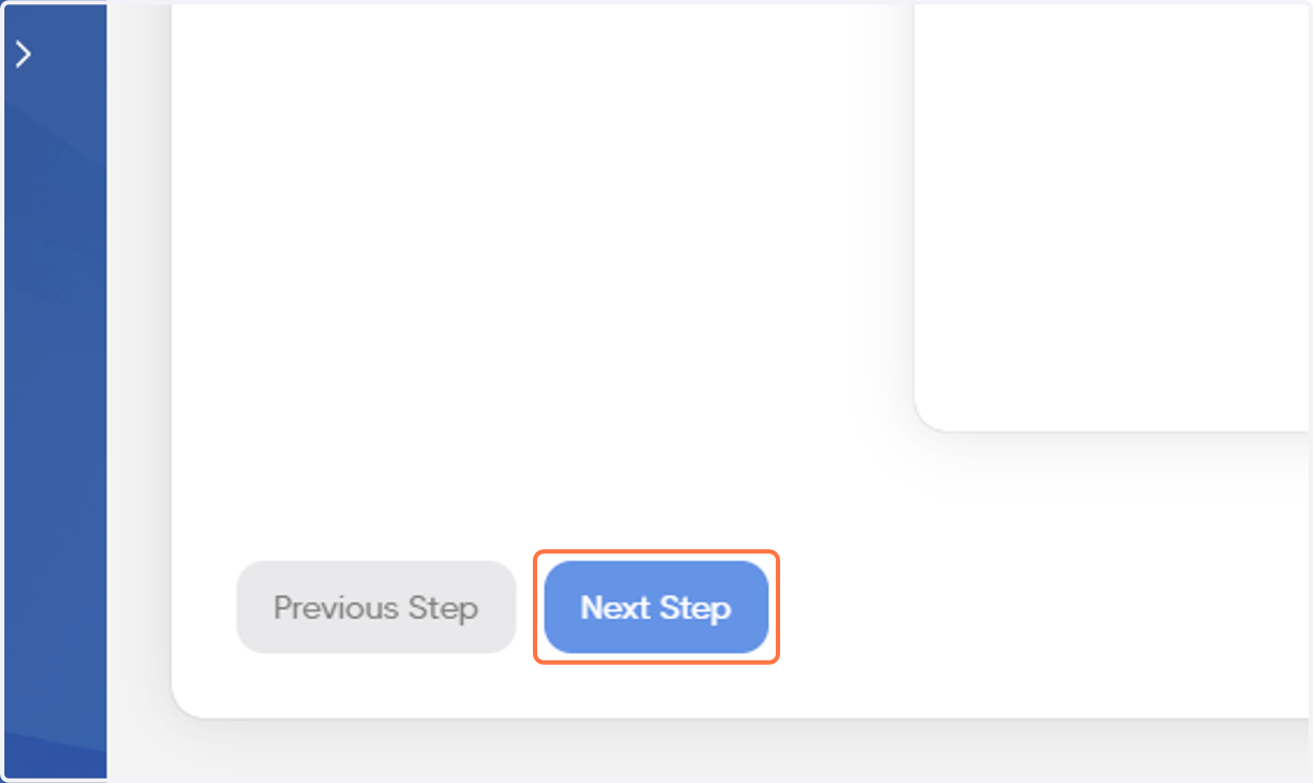 Click on Next Step