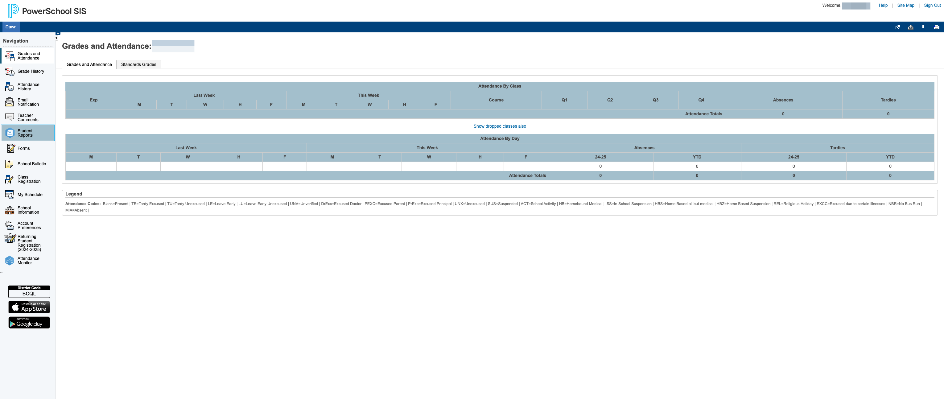 Click on Student Reports