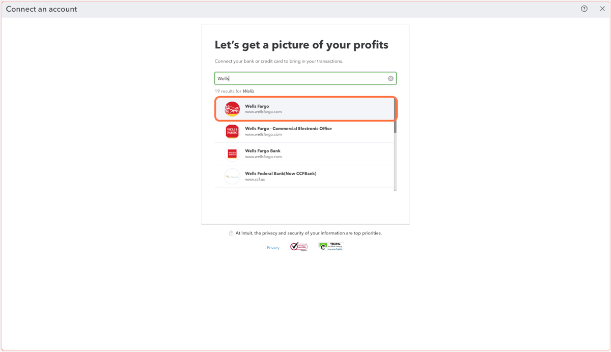 Click on Account