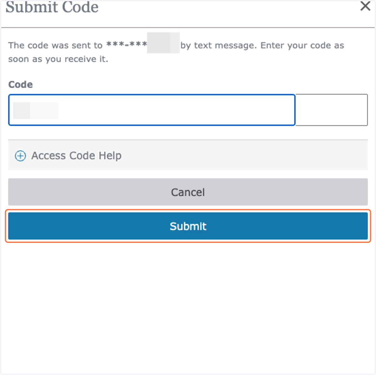Click on Submit