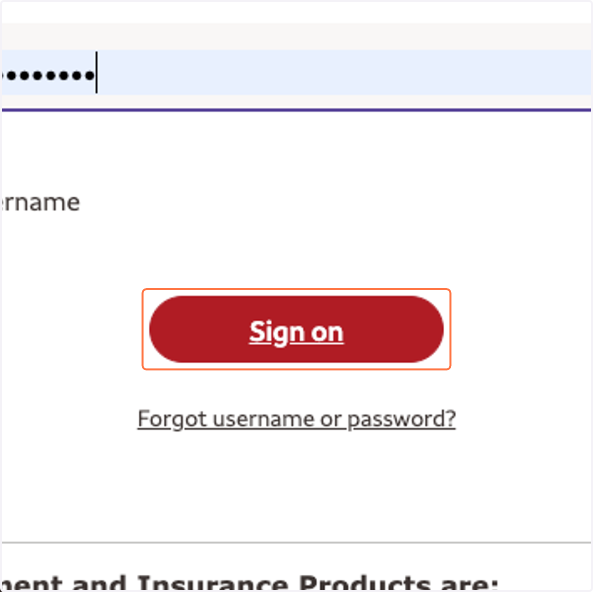 Click on Sign on