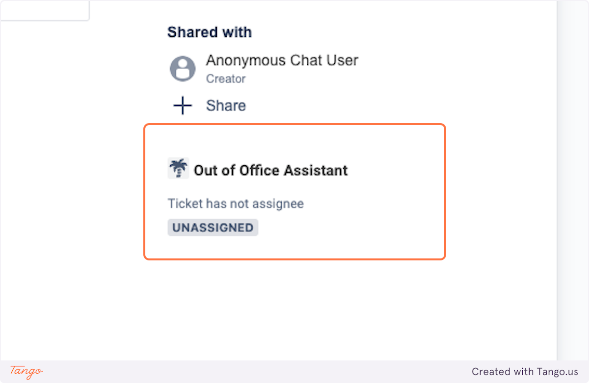 New Out of Office panel in the portal ticket view