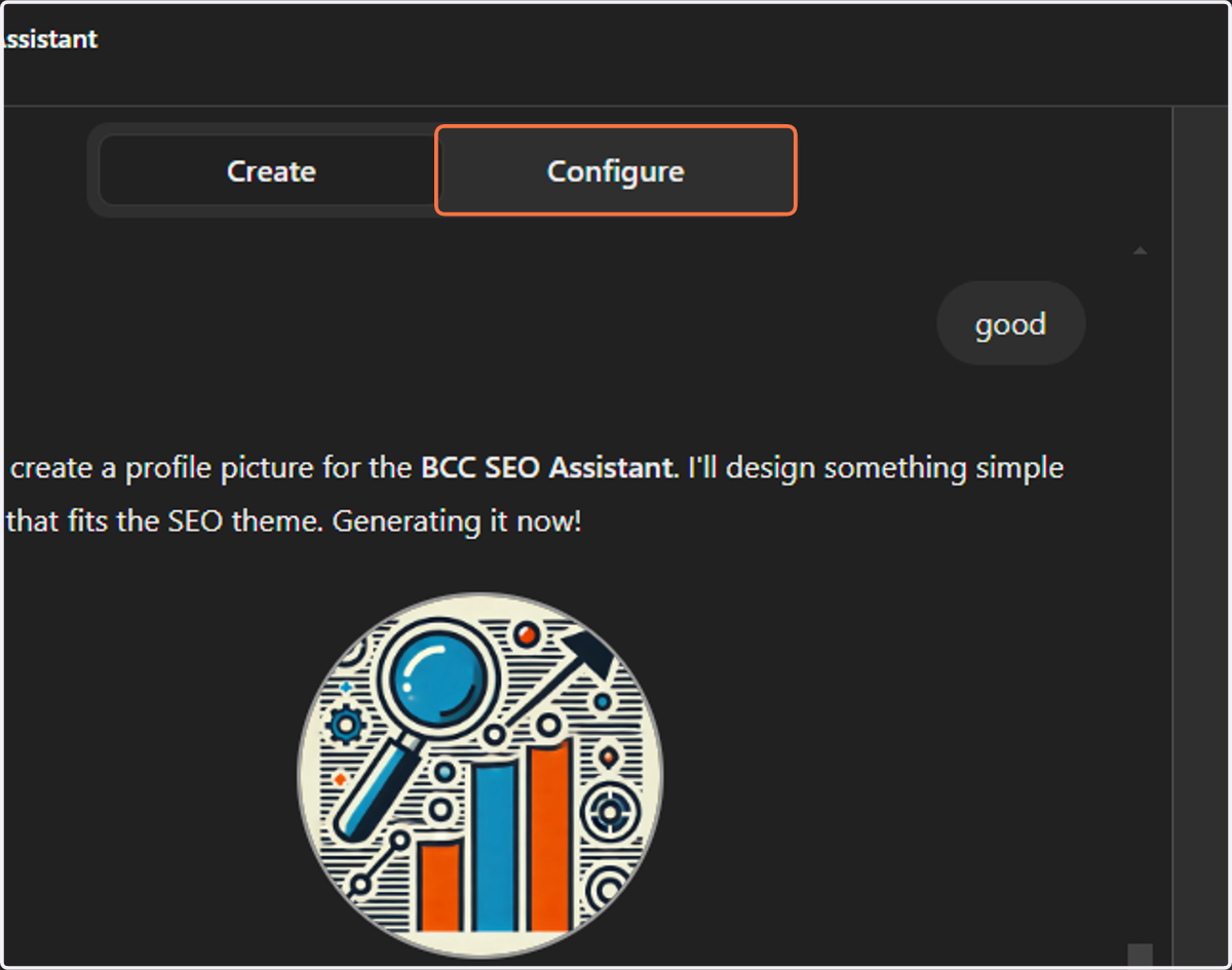 Click on Configure