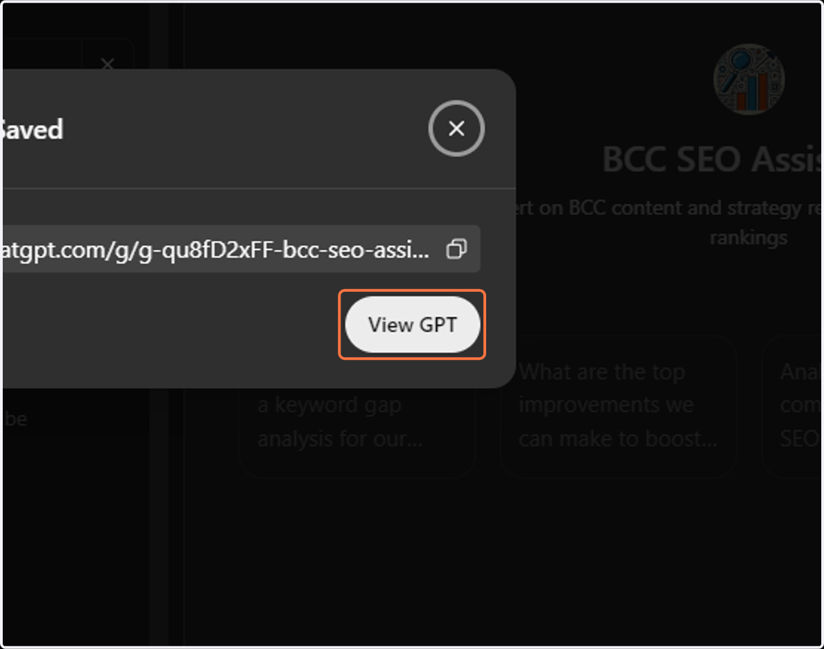 Click on View GPT