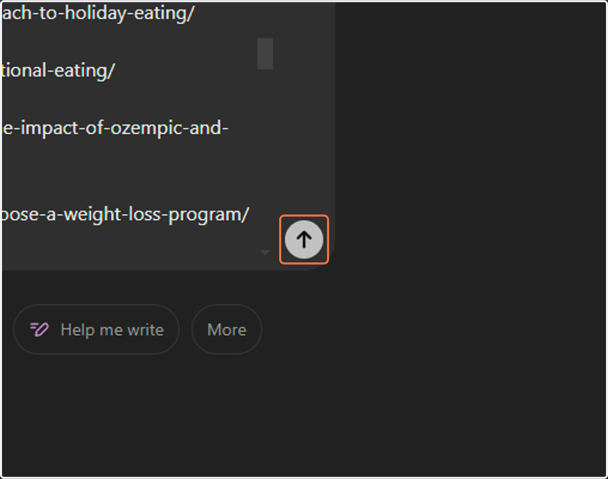 Click Send (arrow)