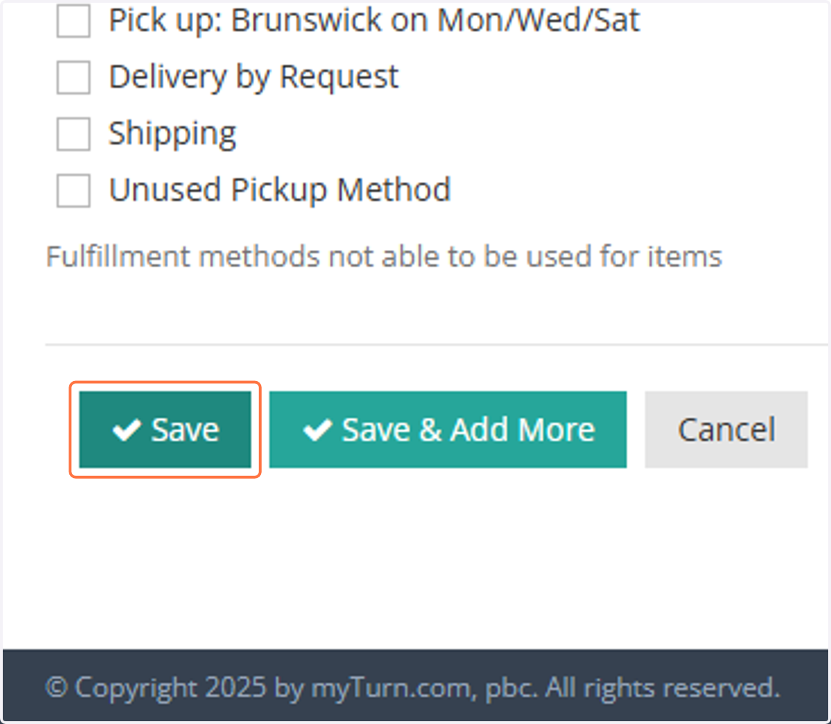 Click on Save