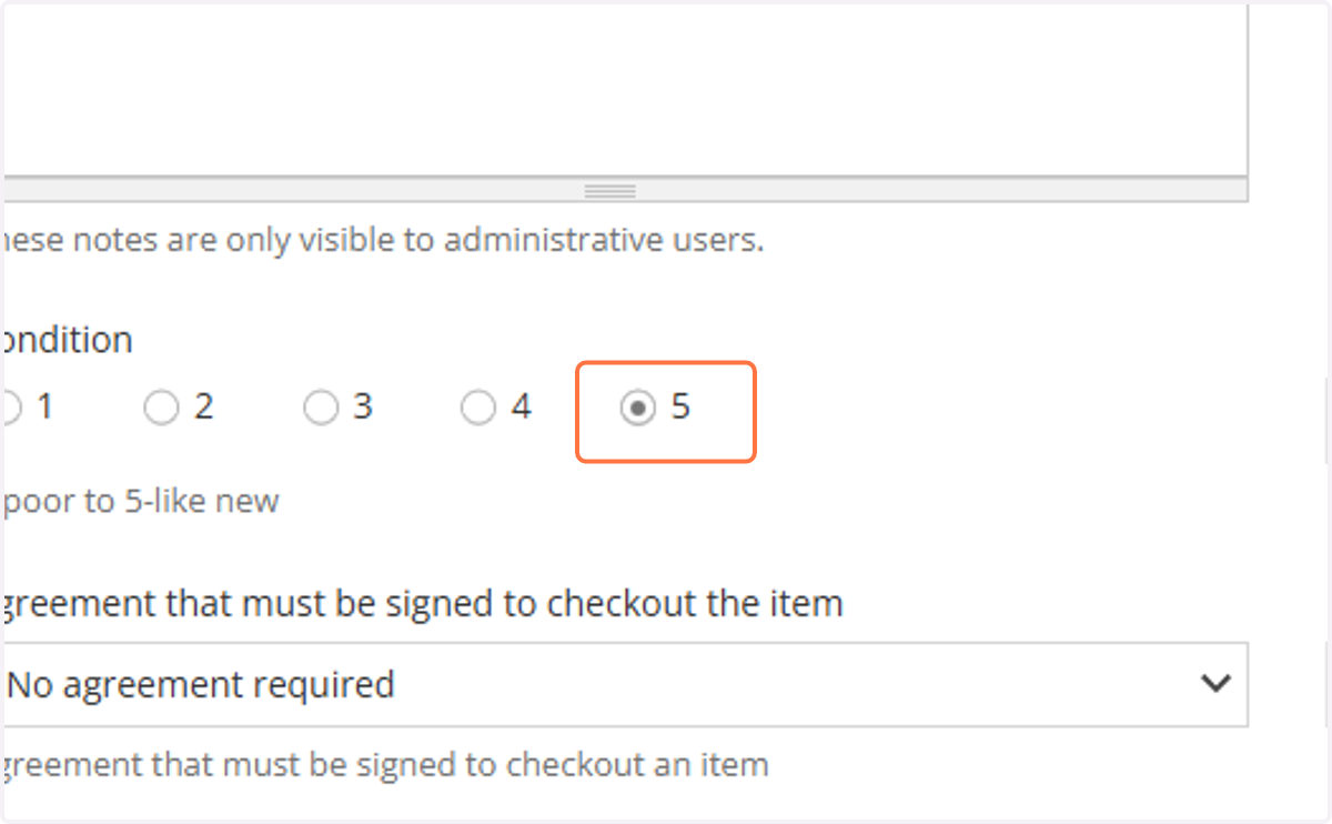 Select the relevant item condition