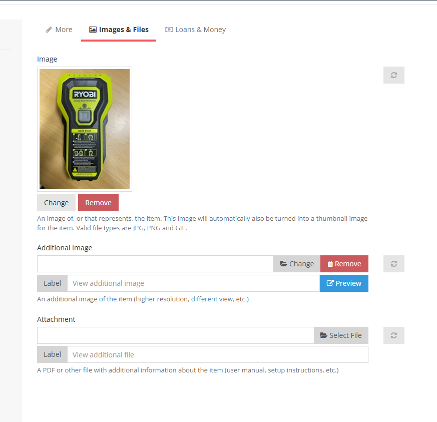 Add relevant attachments