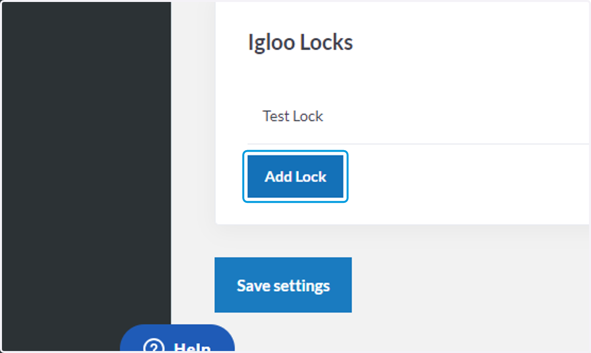 Scroll down and click on Add Lock