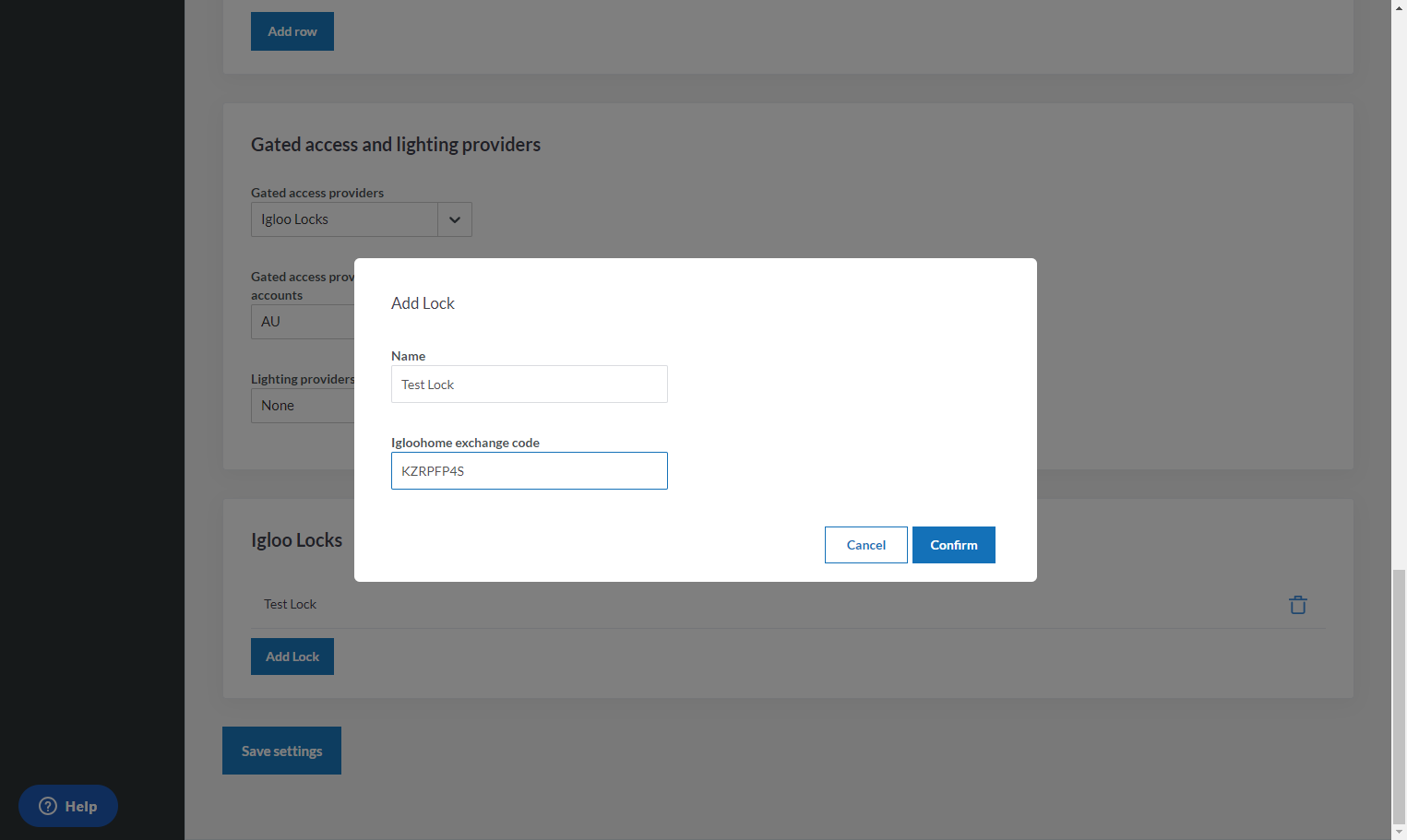 Click on Confirm