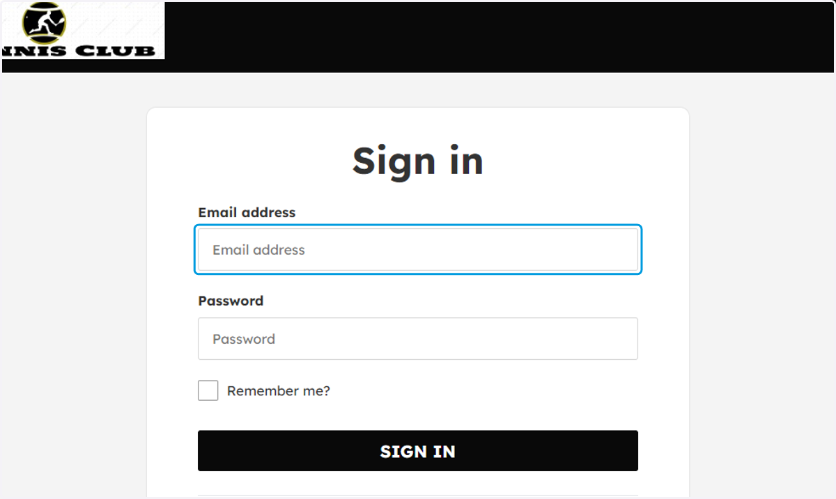 Login to ClubSpark