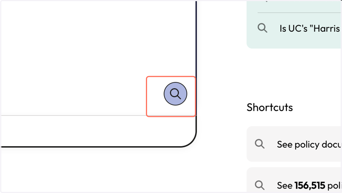 Search by clicking on the purple button with the magnifying glass
